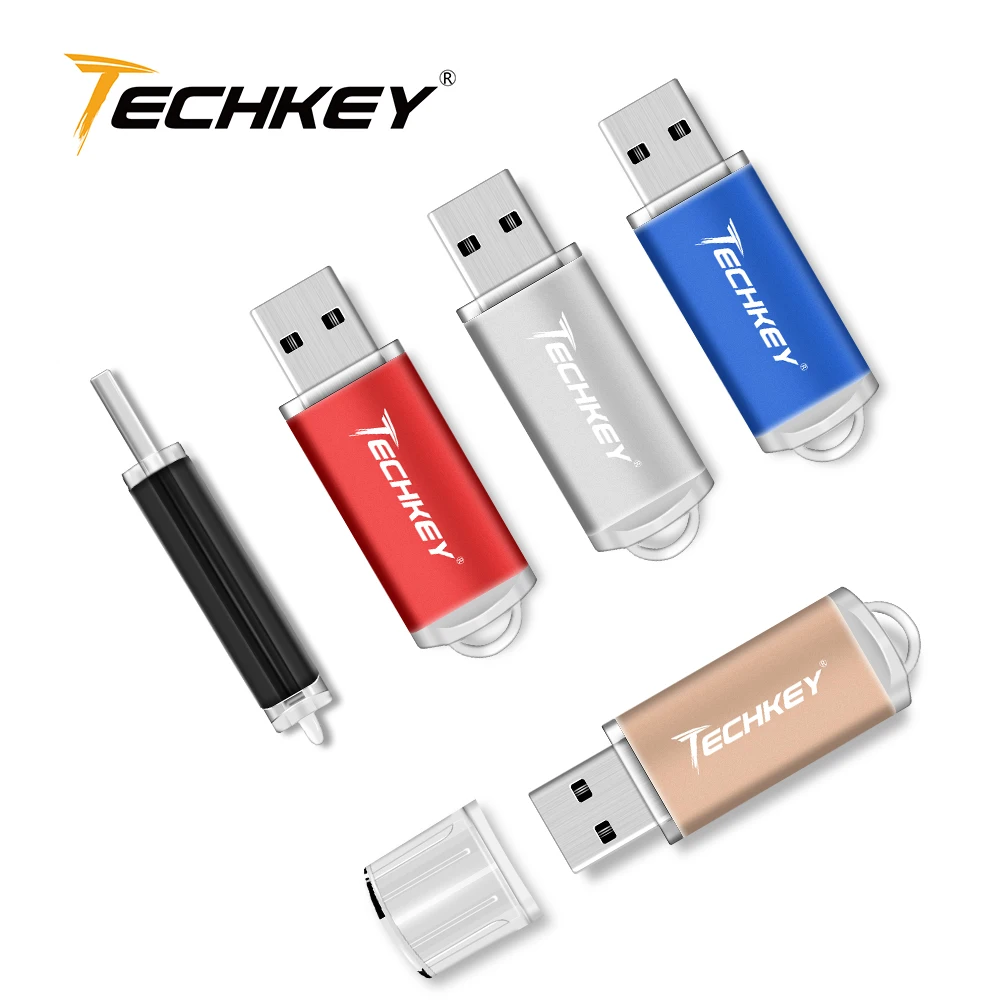 

Usb-флеш-накопитель Techkey, 256 ГБ, 64 ГБ, 32 ГБ, 8 ГБ, 4 Гб