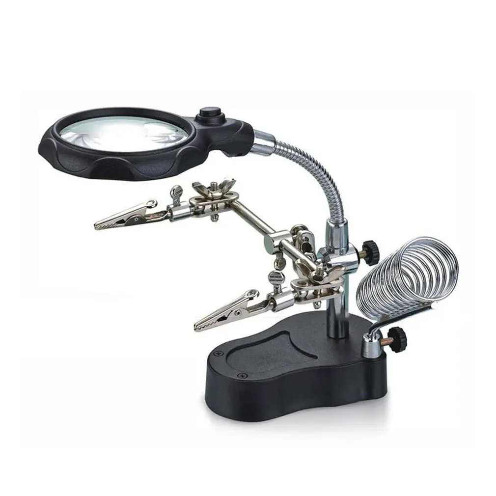 Лидер продаж лупа светодиодный дами 16126 А держатель для паяльника сварки