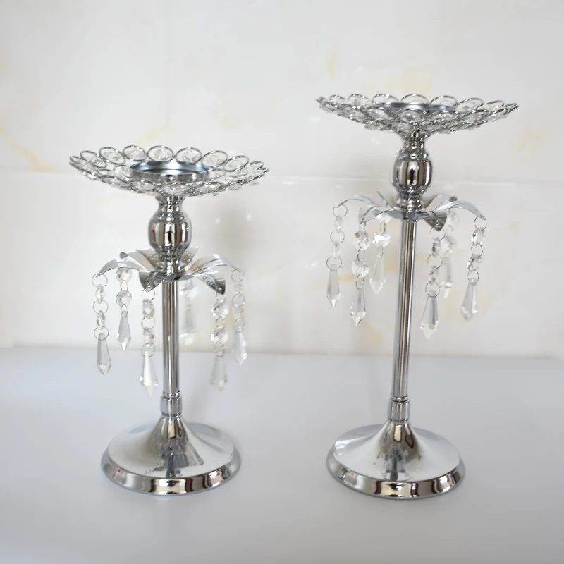 Подсвечник с серебряным кристаллом арахис свадебный подсвечник центральный для