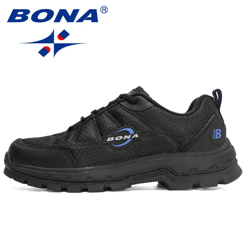 BONA 2022 New Designers Hiking Shoes Trekking Sneakers Men Fishing Camping Shoes Man Trekking Walking Jogging Shoes Mansculino