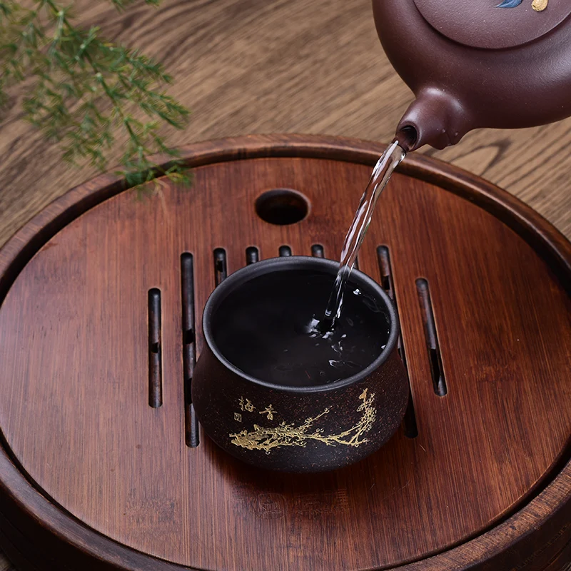 Yixing фиолетовая чайная чашка 100 мл|Чашки и соусницы| |