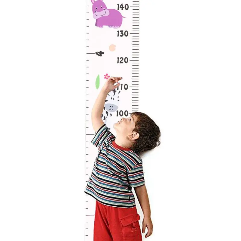

449C Baby Growth Chart Canvas Wall Hanging Measuring Rulers for Kids Boys Girls Room Decoration Nursery Removable Height and