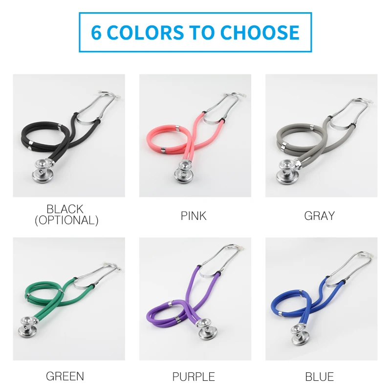 Портативный двойной медицинский стетоскоп с трубкой Многофункциональный