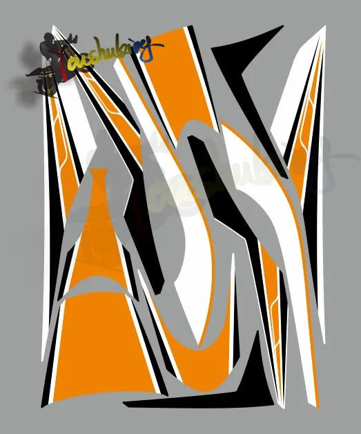 Зеленый мотоцикл топливо полный автомобиль 3M наклейки подходят для tmax530 2015