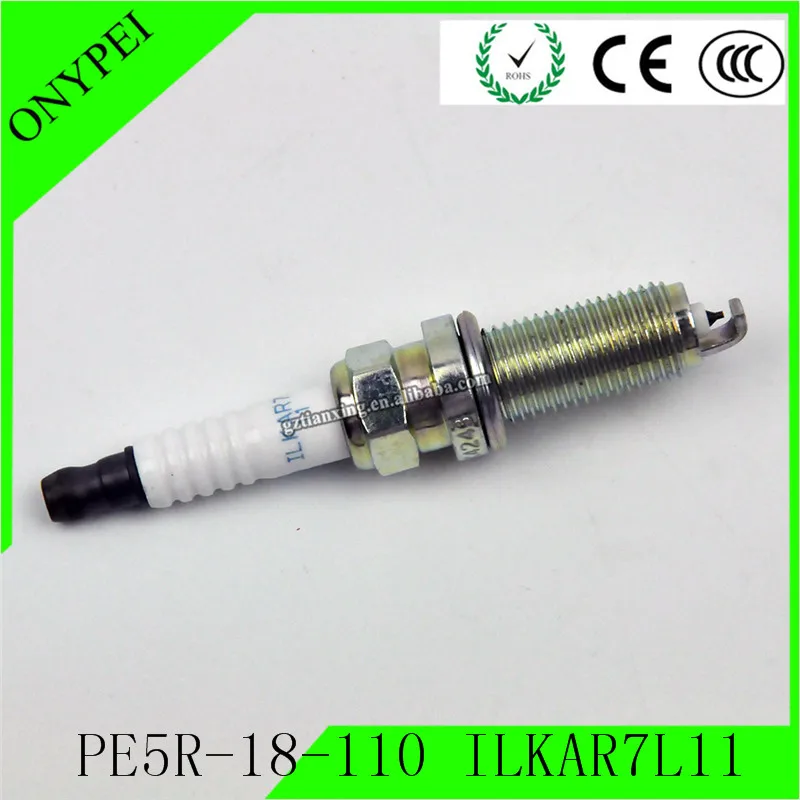 4 шт. иридий PE5R 18 110 ILKAR7L11 свечи зажигания для Mazda 3 6 CX 5 MX Miata PE02 PE20 PE21 PE5R18110|Свечи и