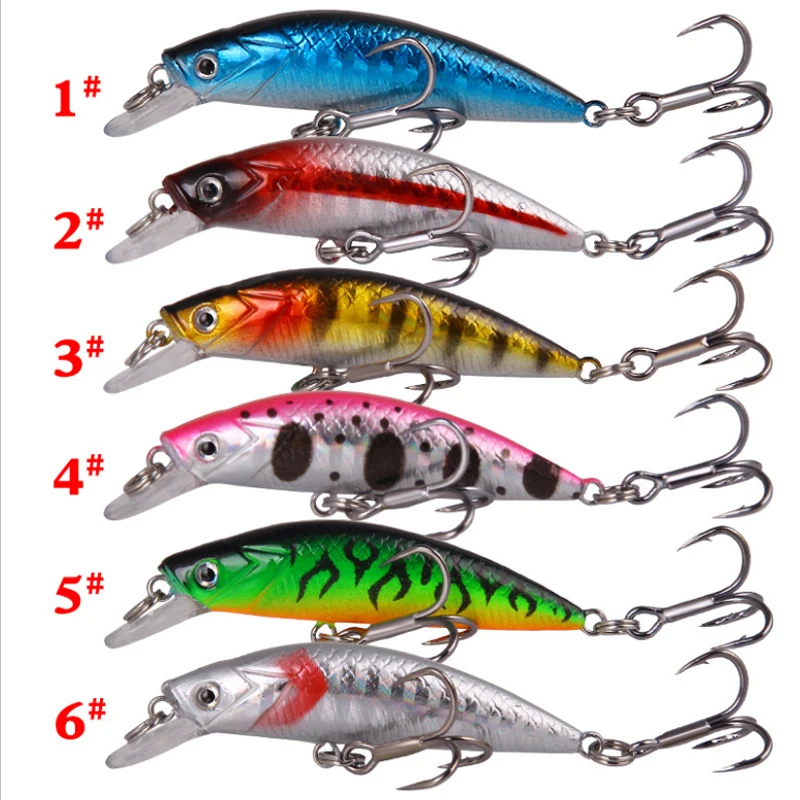 

Fishing Lures Heavy Sinking Minnow Pike Trout Bass Lure 60mm 6.7gFixed Weight Wobbler Model Crank Hard Baits model