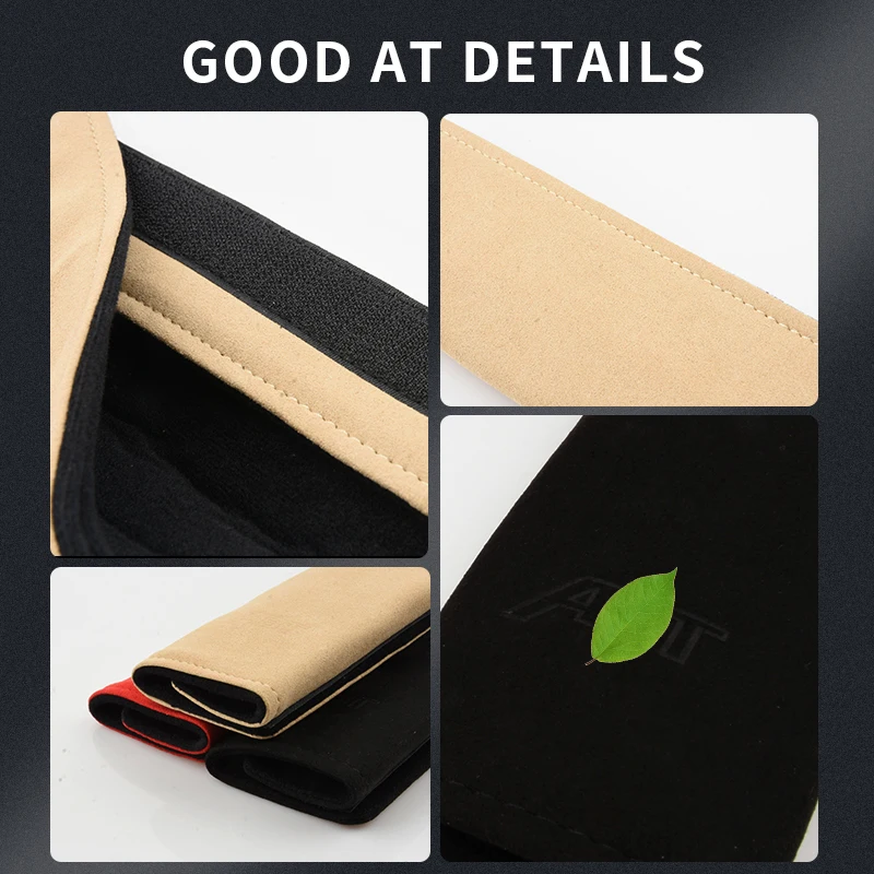 

Suede Leather Seat Belt Protective Cover Pad for Volkswagen Polo Tiguan Bora Eos Magotan Jetta Sagitar Touareg CC