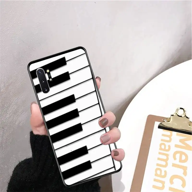 

Piano Blank Grid Phone Case For Samsung Note8 9 10 20 Case For Note10Pro 10lite 20ultra M20 M31 Funda Case