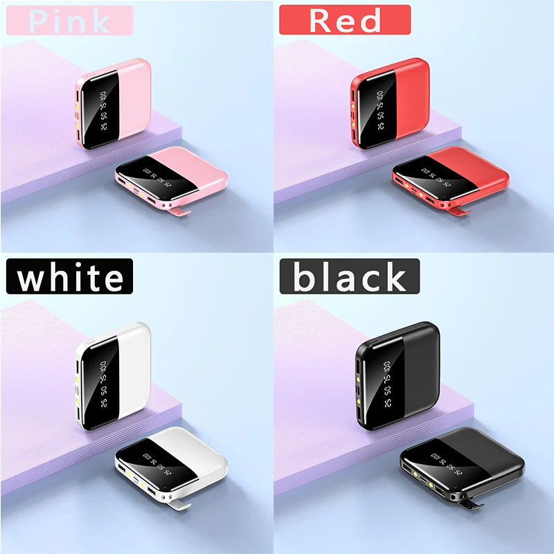 

15000mAh Mini Power Bank Dual USB LED Display Poverbank Portable External Battery Charger Powerbank 30000 mAh For Mobile Phones