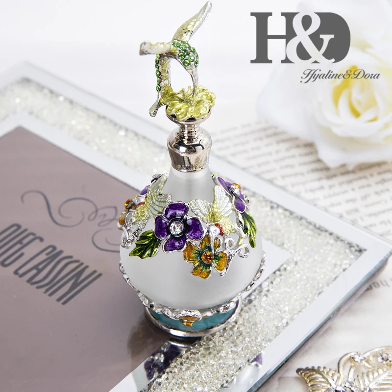 H&D, 15 стилей, пустые многоразовые флаконы для духов, Ретро стиль, матовое стекло, тонкий ароматизированный ароматизатор, контейнер для эфирных масел, Декор, подарок для девушек