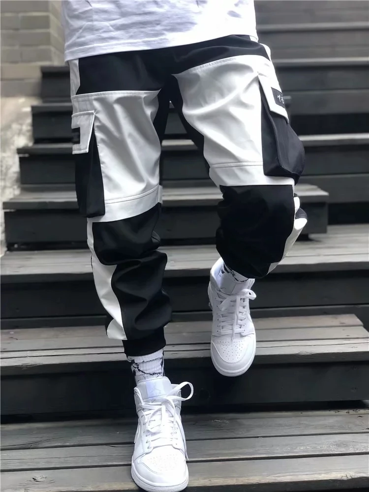

Streetwaar men's Multi Pocket Harem Pants hip hop casual men's sports pants jogging pants fashion Harajuku men's pants