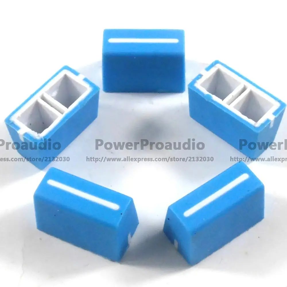 10pcs/lot Blue Color New Channel Crossfader Fader Cap Knob Fit For RANE 57 TTM57 TTM57sl TTM57mk2 | Электроника
