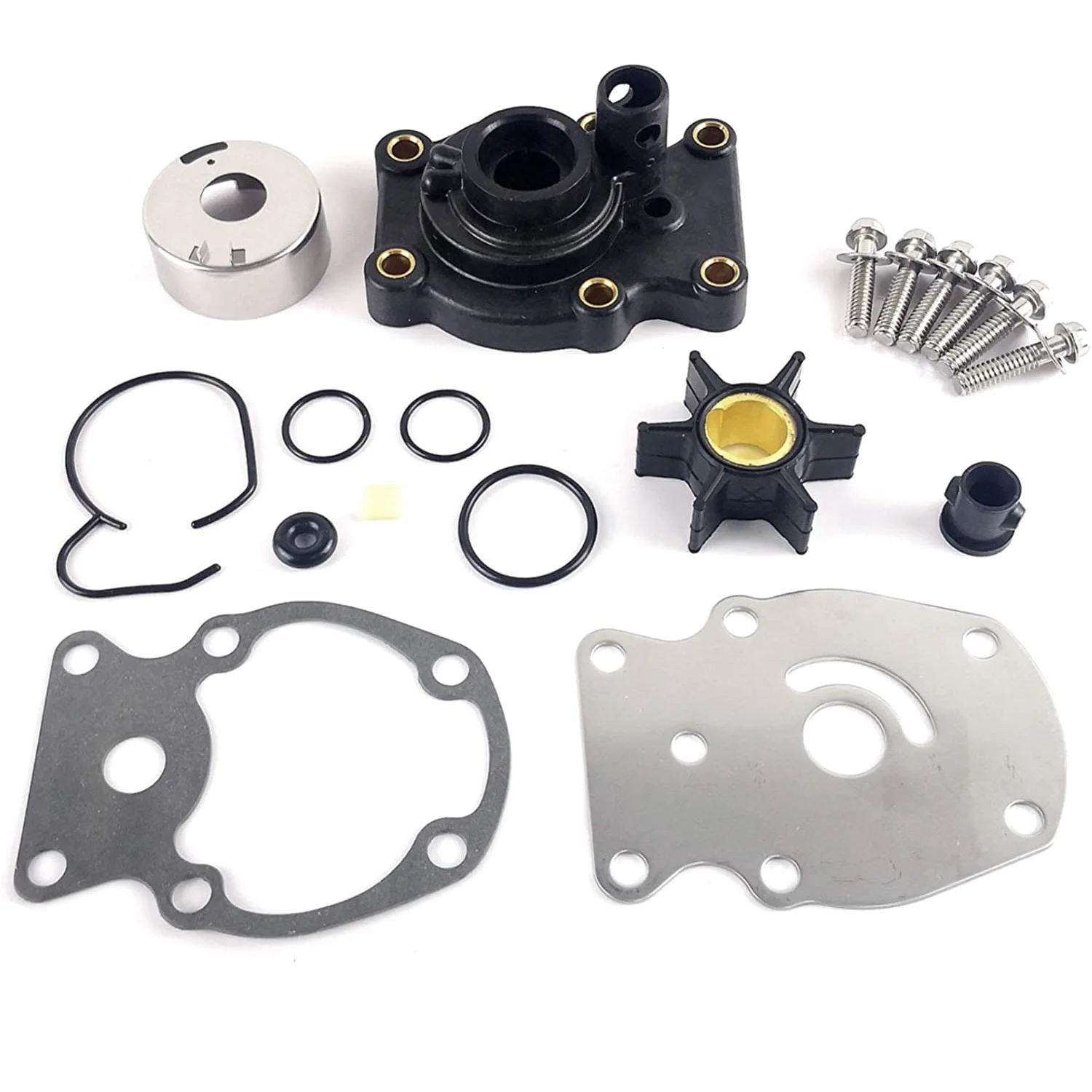Mark Carl Water Pump Impeller Repair Kit for Johnson Evinrude OMC Outboards 20 25 30 35 HP Boat Motor Part Replacement 393630