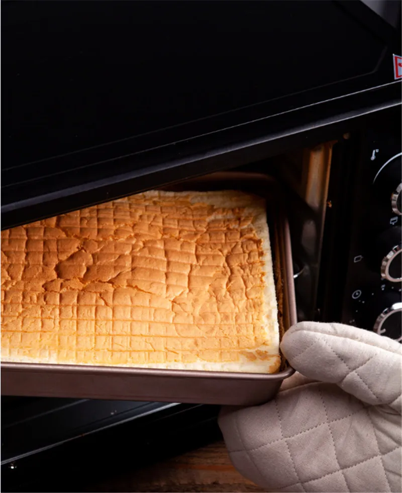 Золотой лоток для выпечки духовка Бытовая антипригарная Снежинка хрустящий