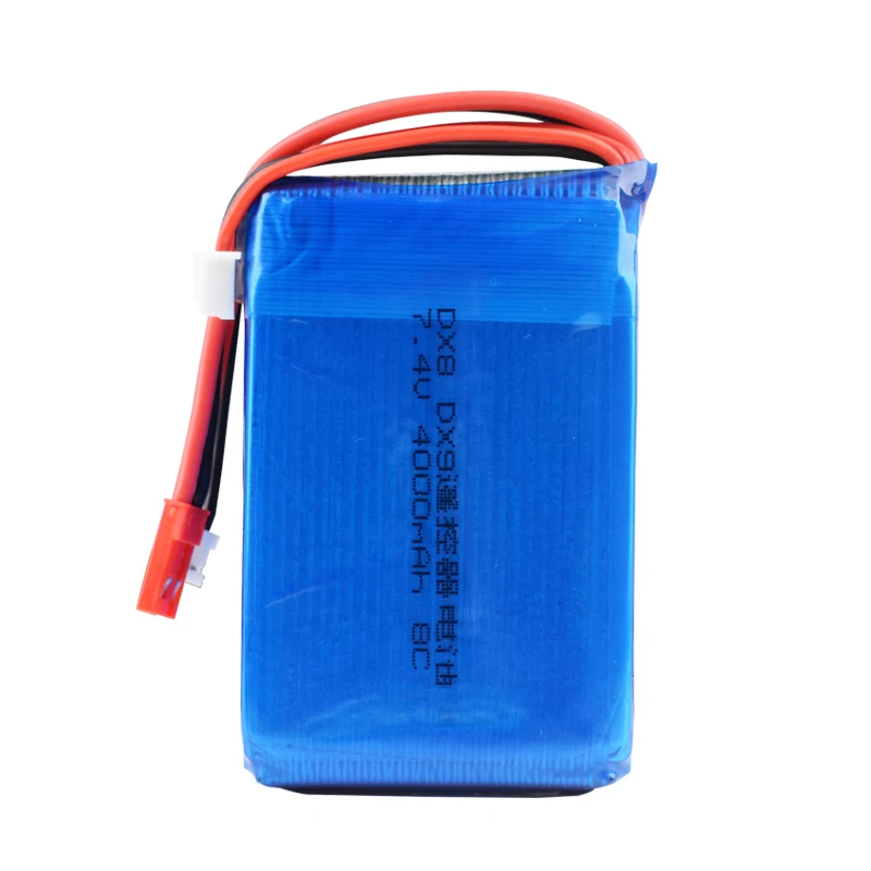 RC 7 4 в 4000 мАч 8C передатчик Lipo батарея JST разъем для Spektrum DX9 DX8 DX7 DX6E пульт