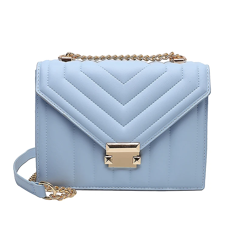 

Solid Color Single Shoulder Bag Personality Girl Messenger Bag Simple Fashion PU Leather Women Handbag Luxury Design Wallet Sac