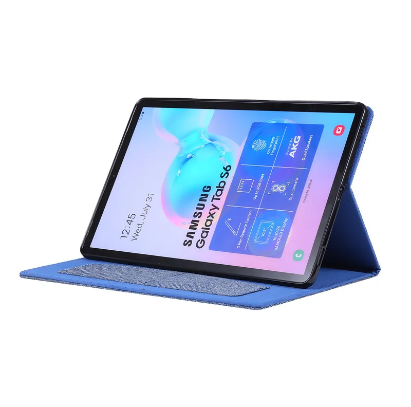 Тряпичный чехол для Sansung Galaxy Tab S6 10,5 SM-T860 SM-T865 10," Tablet Capa Funda чехол с картой Solts+ пленка+ ручка