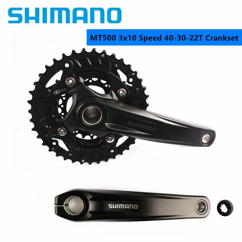 Shimano FC MT500 3X10 Speed 40 30 22T комплект кривошипных шин 96/64 PCD из двух частей для горного