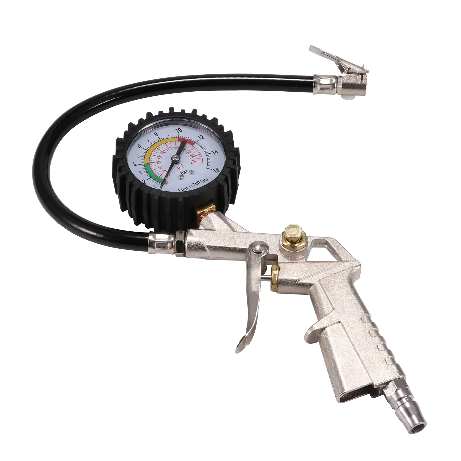 

New Auto Tire Pressure Gauge Pressure Gun Type For Air Compressor for Car Motorcycle SUV Inflator Pumps Tire Repair Tools