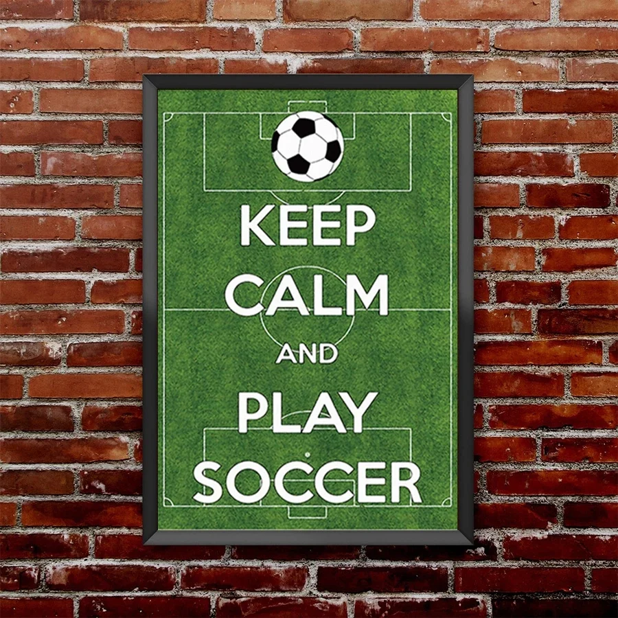 Картина на холсте с изображением футбольного поля украшение для дома