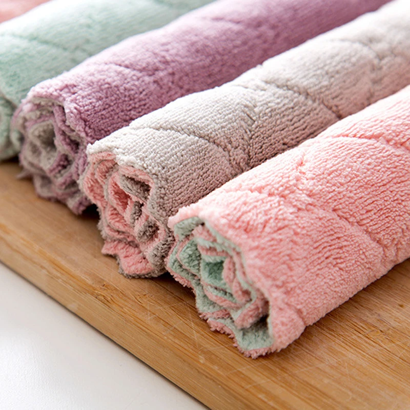 1/10 шт. супервпитывающая ткань из микрофибры для кухонных блюд|Чистящие салфетки|