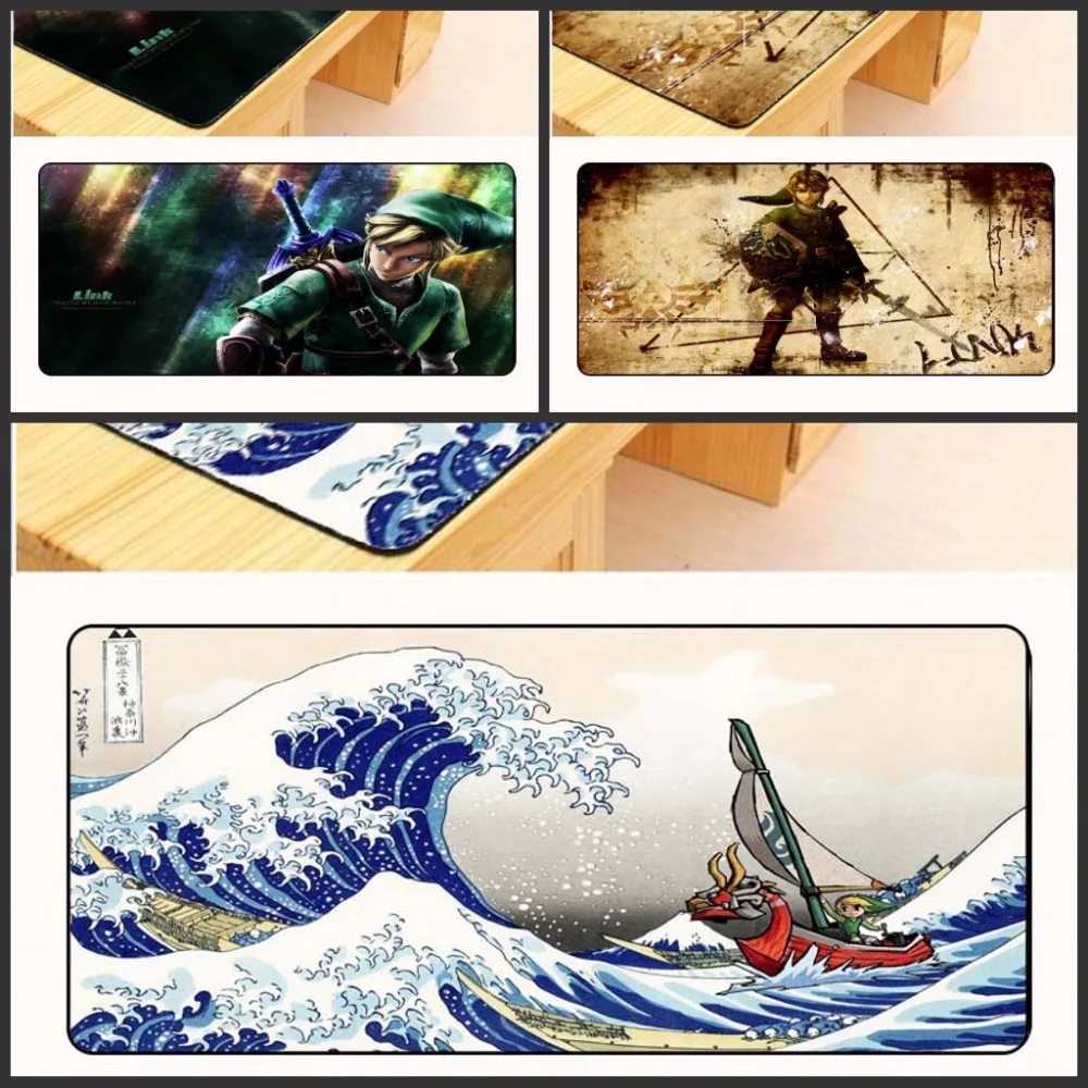 Yuzuoan 90X40cm Бесплатная доставка легенда о Зельде коврик для мыши оверлок край