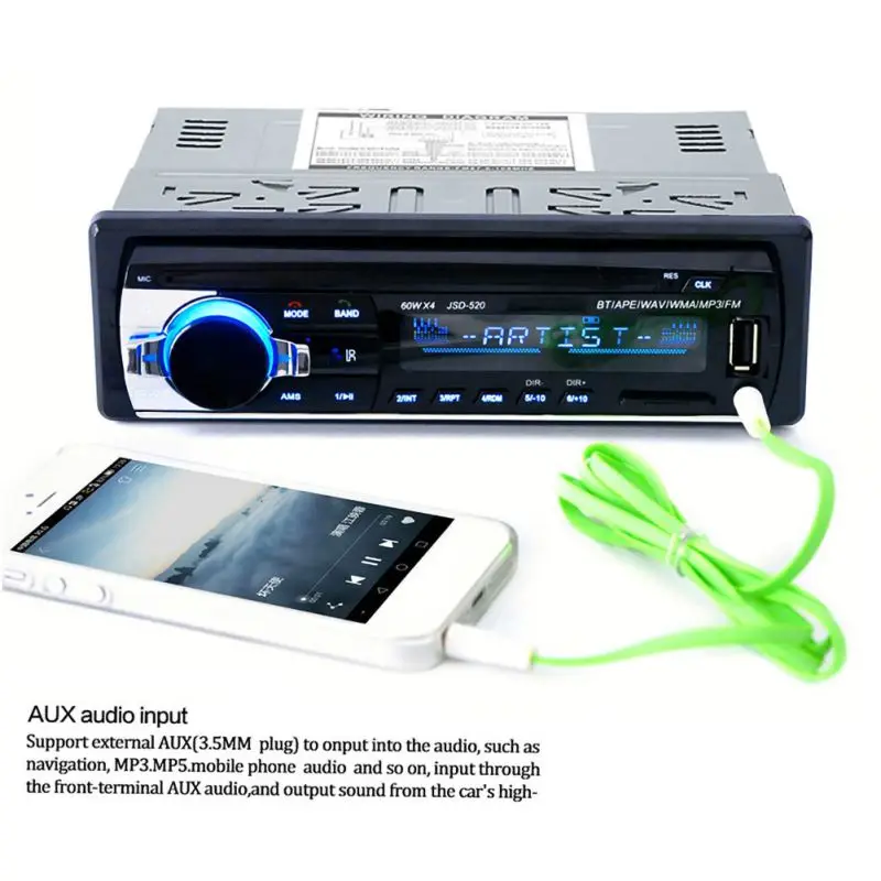 

Car Radio Stereo Player Digital Bluetooth Car MP3 Player SWM 8013 Single 1DIN Car Stereo Head Unit Bluetooth USB2.0 AUX Radio