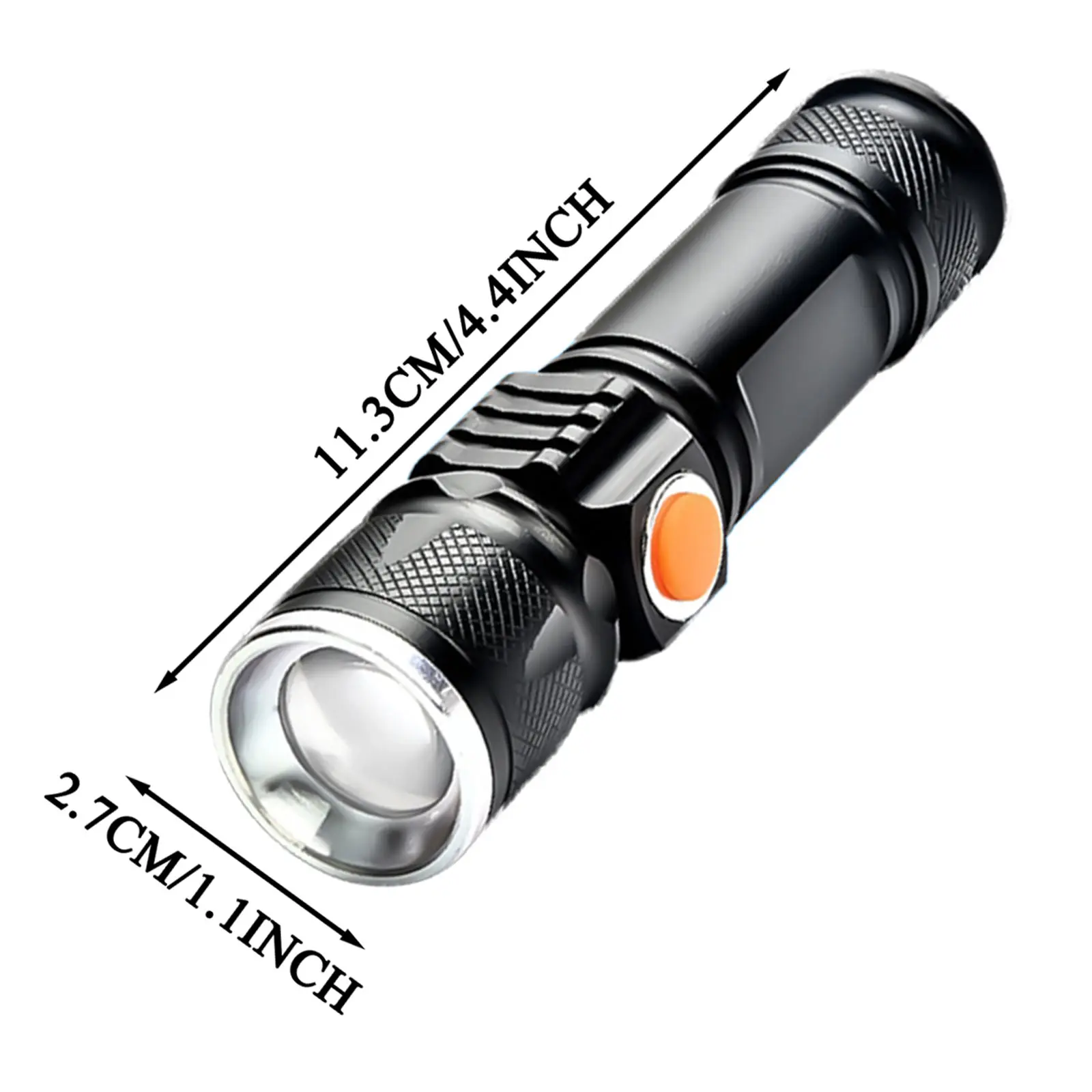

25# Powerful 1200 Lumens Zoom Flashlight Led Usb Rechargeable Torch Outdoor Camping Universallamp High Quality Durable Torches