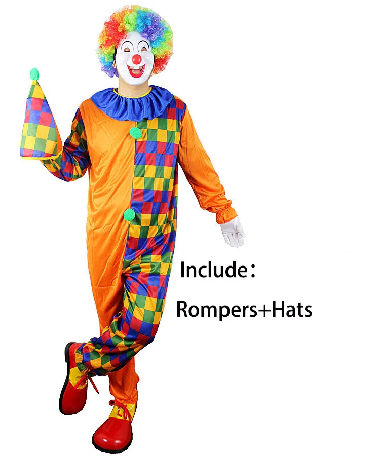 Костюм для косплея клоуна костюмы на Хэллоуин женщин и мужчин Женский костюм