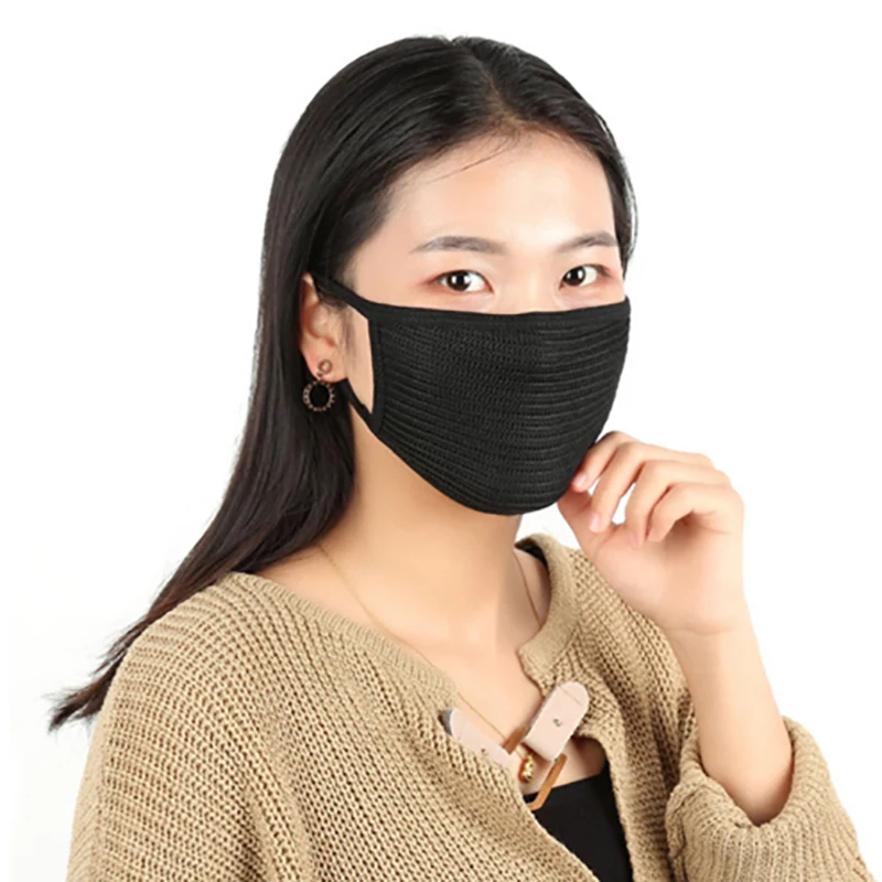1pcs Unisex black cotton anti-dust mask motorcycle outdoor windproof warm | Безопасность и защита