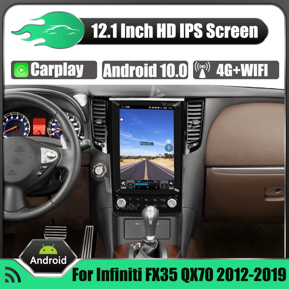 

12.1 Inch Android Car Stereo Autoradio For Infiniti FX35 QX70 2012-2019 Multimedia Radio Player GPS Navigation Video 2 Din