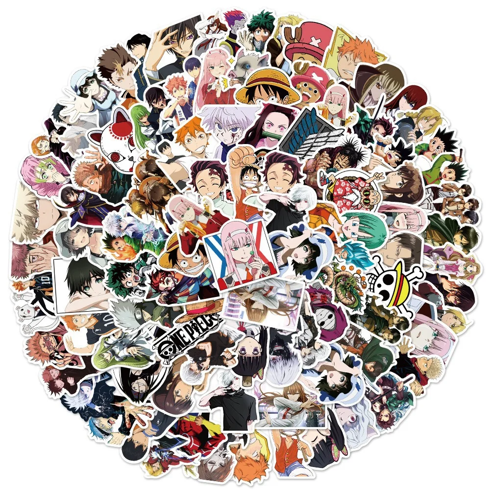10/30/50 Uds Jap&oacute;n Popular de Anime de pegatina de Graffiti impermeable Skateboard taza de agua pegatina para maleta venta al por mayor-1