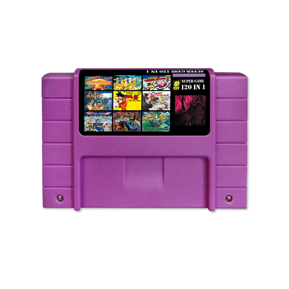 

Super 120 in 1 Game Cartridge Card For 16 bit SNES Game console with Hot Games Zeldaed Ancient Stone Tablets Chapter 1 2 3 4