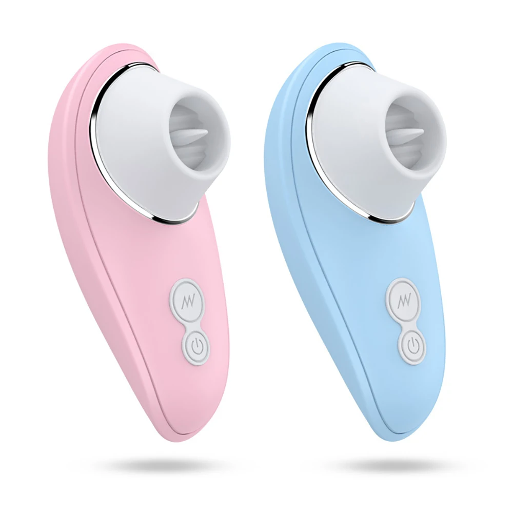 Вибратор для клитора 10 скоростей USB-зарядка на присосках вибрирующий язык Минет