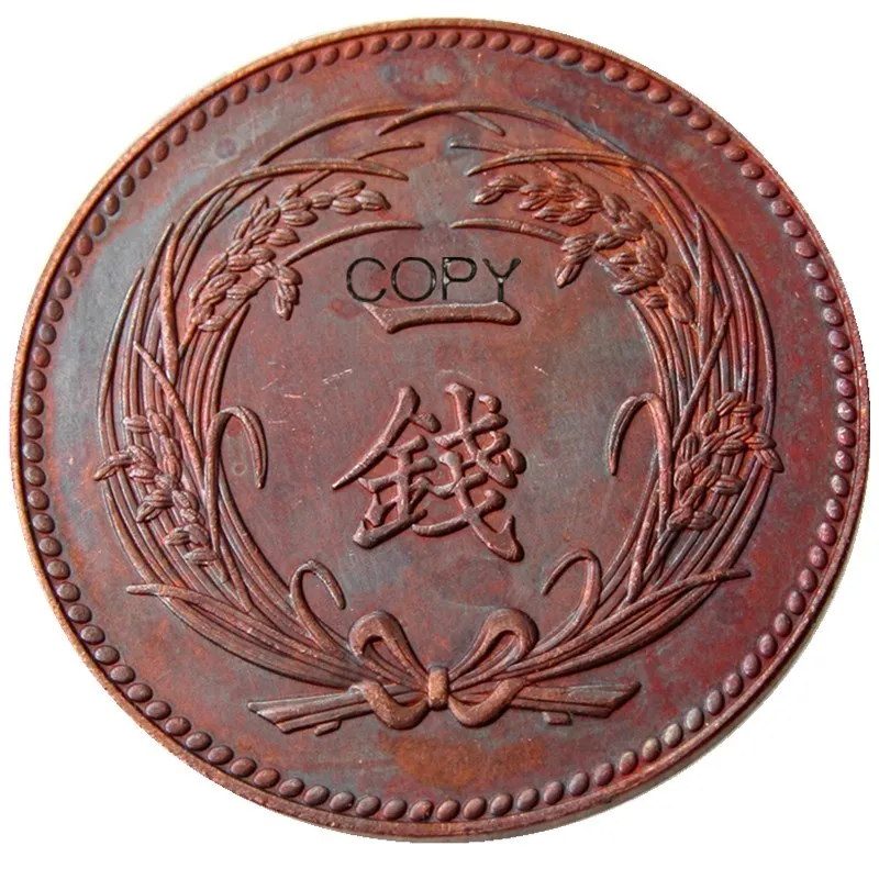 Японские монеты 1 Sen Meiji 39,42, копия монеты 44 года декоративные металлические поделки