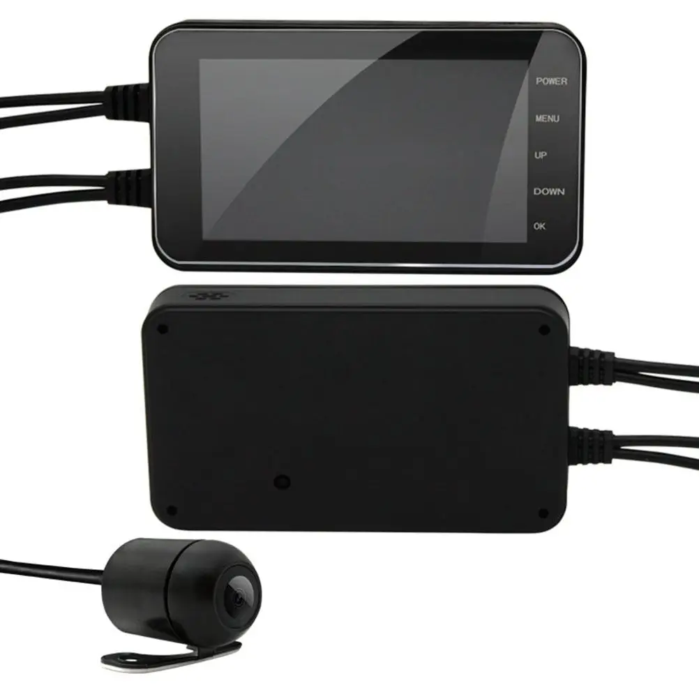 

MT003 WIFI 1080P Waterproof Camera 4 Inch Motorcycle DVR Front Rear Dual Lens Driving Video Recorder Dash Cam Car Moto Bike