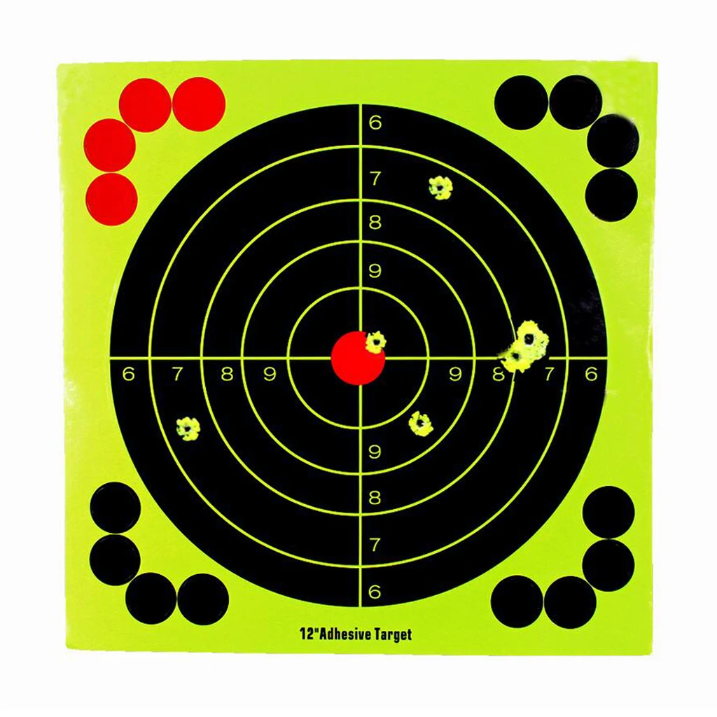 

10 Pack 12inch Shooting Targets Splash Target Sticker Gun Range Paster