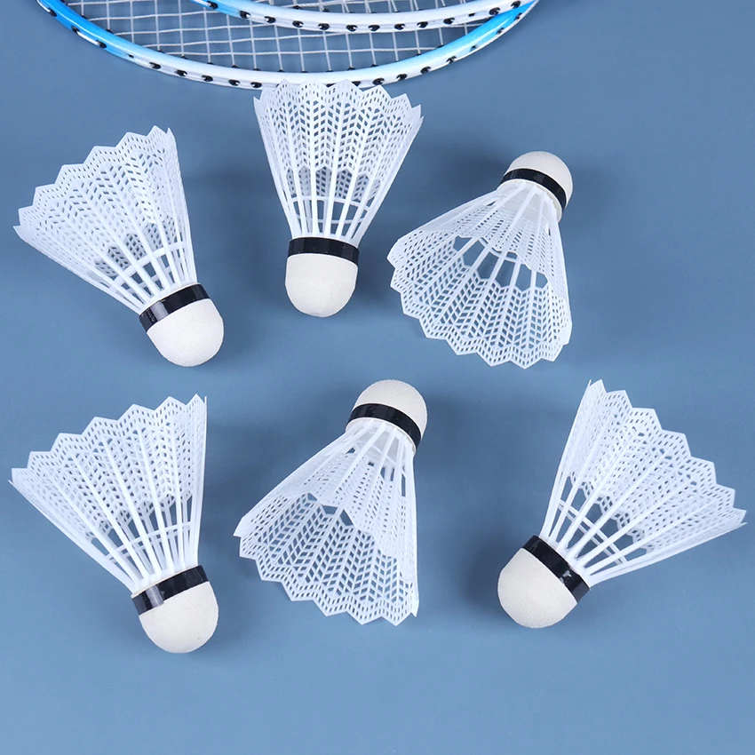 6 шт. наружная семейная спортивная экипировка, цветные перья для бадминтона, портативные воланчики с пластиковой головкой