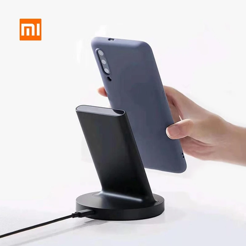 Беспроводная вертикальная подставка для зарядки Xiaomi 20 Вт горизонтальная