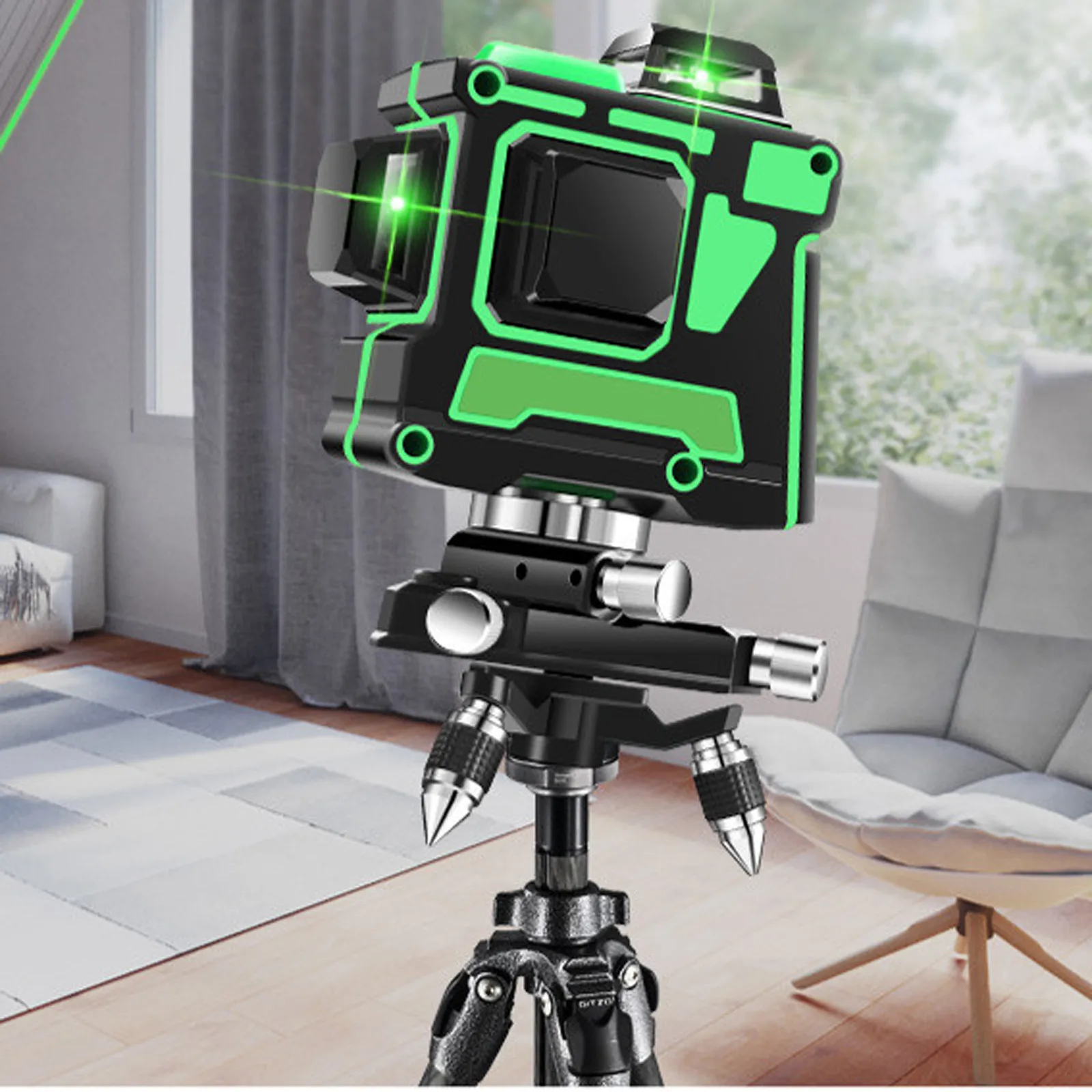 Лазерный 3d уровень 12 линий мощный светильник цифровой дисплей 360 °