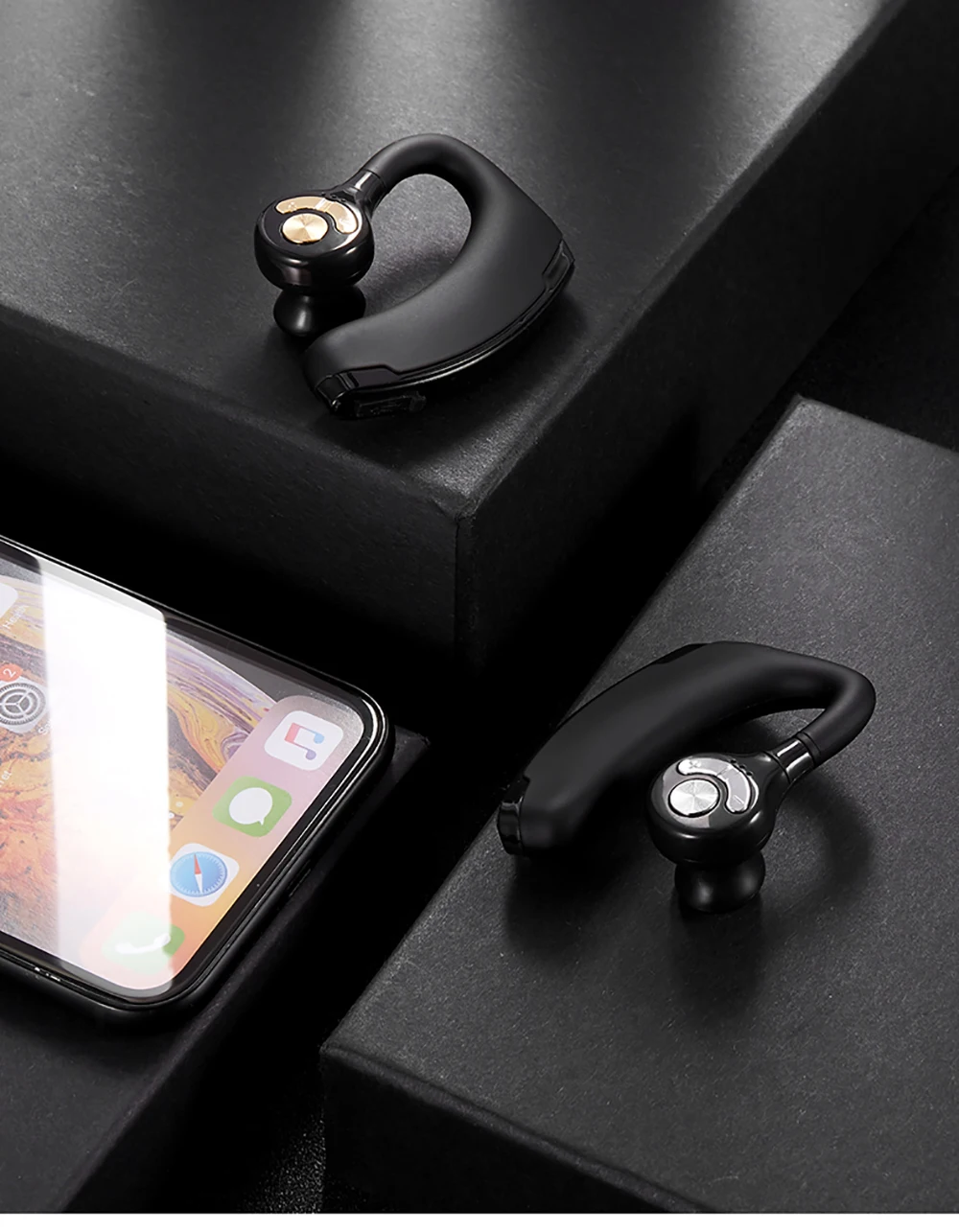 Heaton, беспроводная bluetooth-гарнитура, новинка, для офиса, гарнитура, с крючком, Bluetooth, наушники с микрофоном, с управлением, вкладыши V 5,0