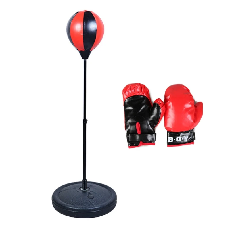 

Набор боксерских мячей для детей, боксерский мяч для мальчиков и девочек с подставкой, боксерские перчатки
