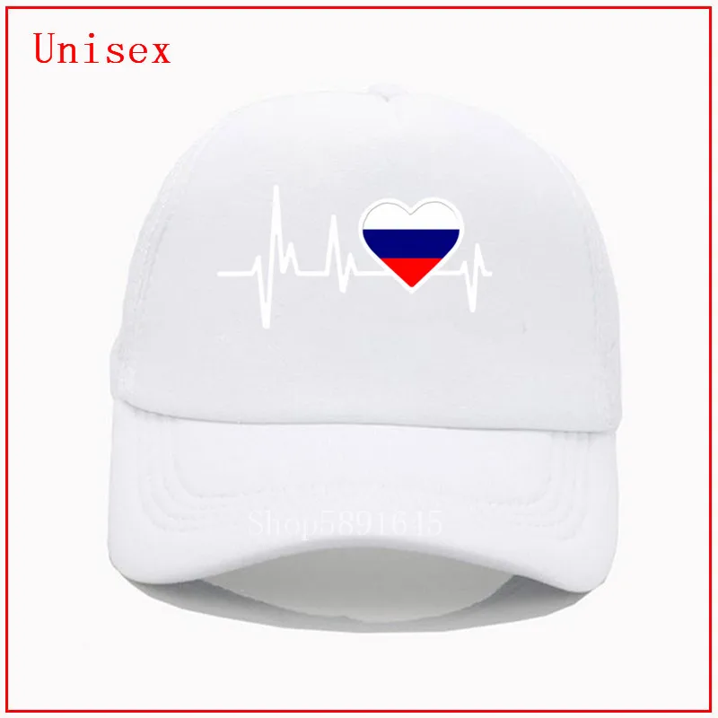 Модные бейсболки с российским флагом сердцебиения летние кепки мужская Кепка