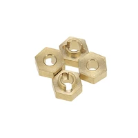 4pcs 3mm brass hex adapter for 124 axial scx24 axi 90081 rc car accessories