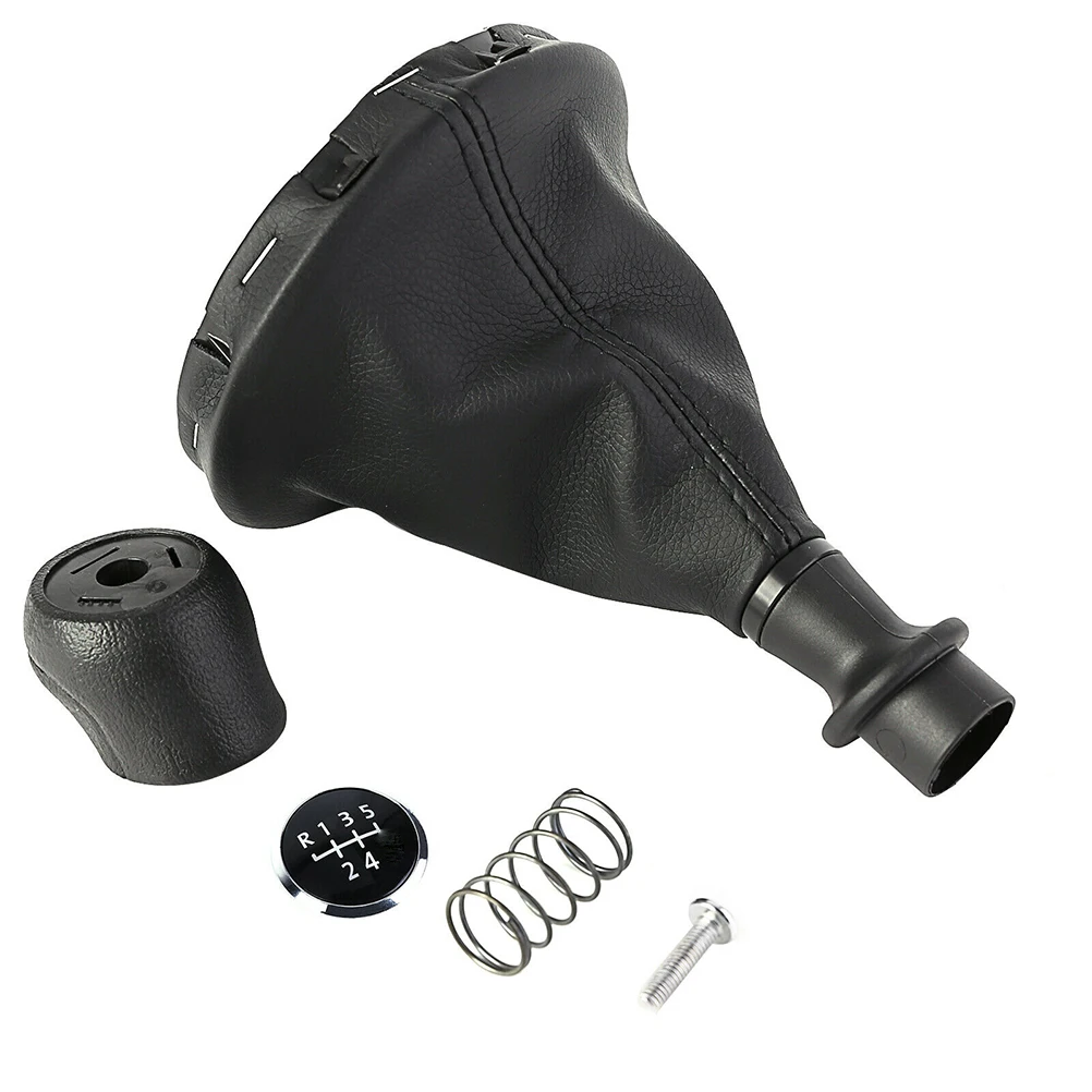 5 скоростей ручной черный набор ручки переключения передач защитный чехол для VW T5