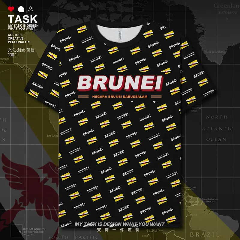 

Brunei BRN Bruneian Quick Dry t shirt sports new fashion casual Workout Short Sleeve brands Fitness sporting summer clothes