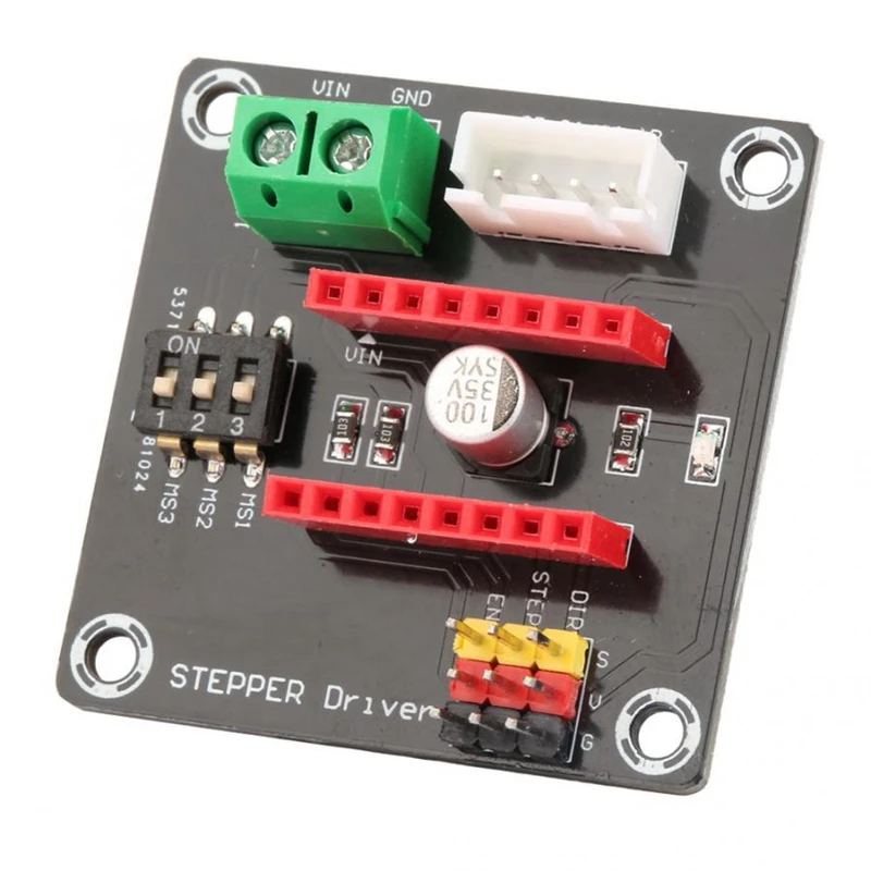 DRV8825/A4988 42 Stepper Driver Module Motor Control Shield Drive Expansion Board for Arduino R3 3D Printer DIY Kit | Обустройство