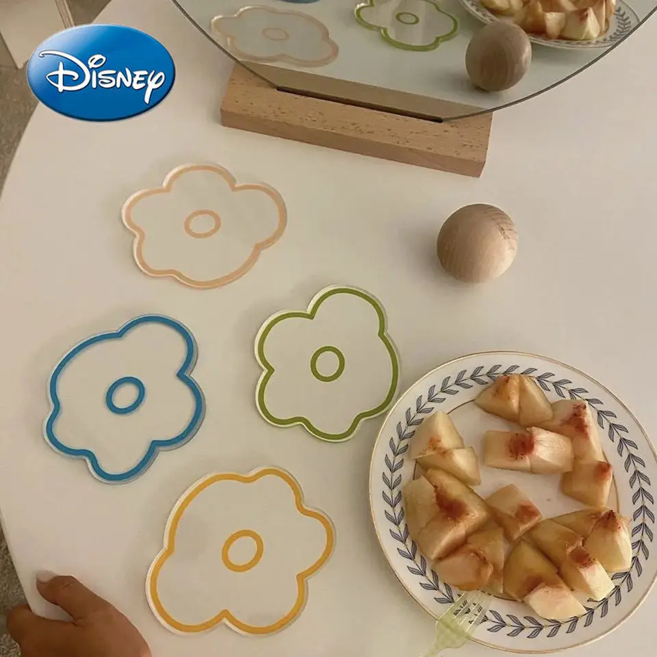 

Disney Coaster Flower Creative Potholder Desktop Decoration Mug Coaster