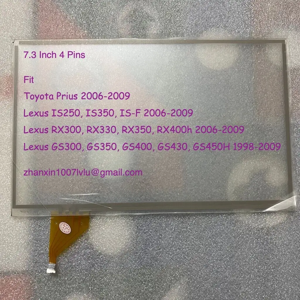 New 7.3'' 4 Pins Touch Screen Fit 2006-2009 Lexus GS300 GS350 GS430 GS450H Car DVD Audio Radio Multimedia Player GPS Navigation