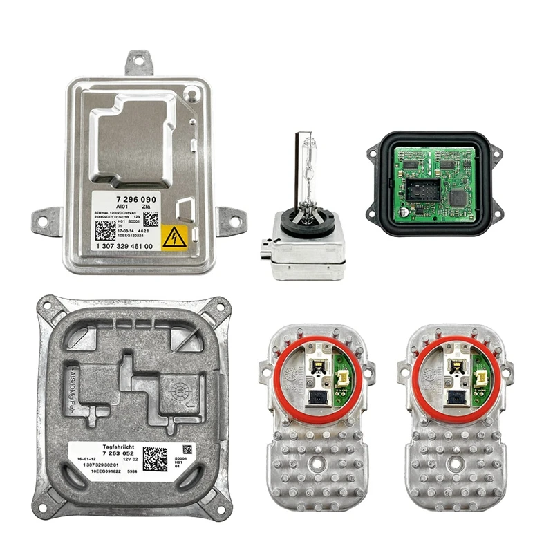 

NEW-For 11-13 BMW E92 E93 328I 335I Xenon Headlight Ballast D1S Bulb LED DRL Angel Lights Module ALC Control Unit Kit